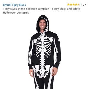 Tipsy Elves' Men's Skeleton Jumpsuit